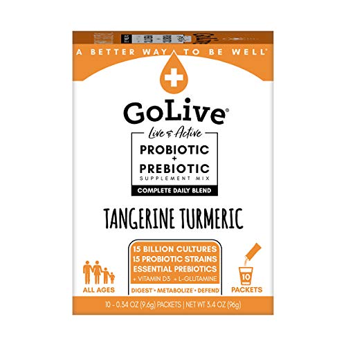 Golive Probiotics For Women, Men, And Kids, Tangerine Turmeric,