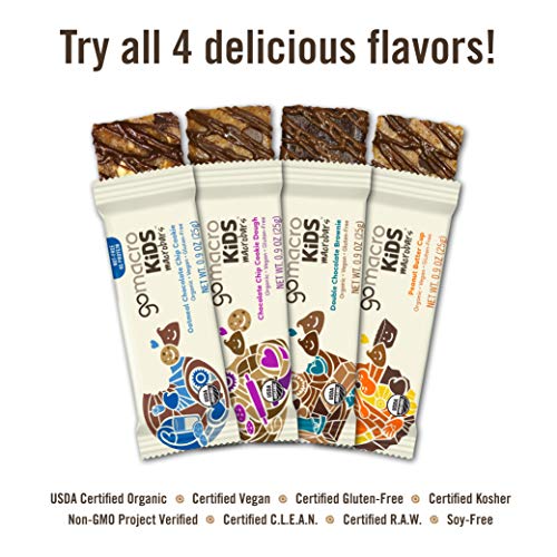 Gomacro Kids Macrobar 0.90 Ounce Bars, Oatmeal Chocolate Chip