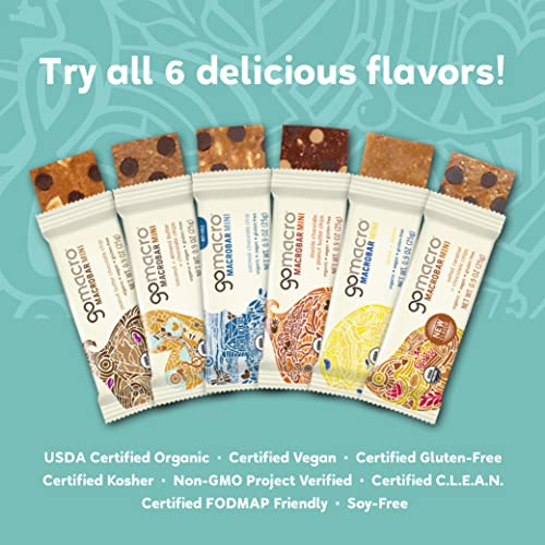 Gomacro Macrobar Mini Organic Vegan Snack Bars - Coconut + Almon