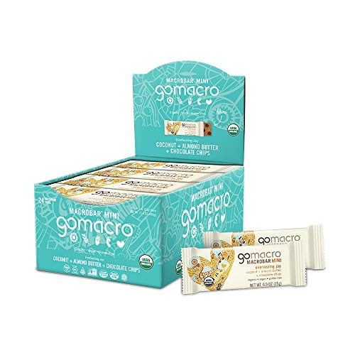 Gomacro Macrobar Mini Organic Vegan Snack Bars - Coconut + Almon
