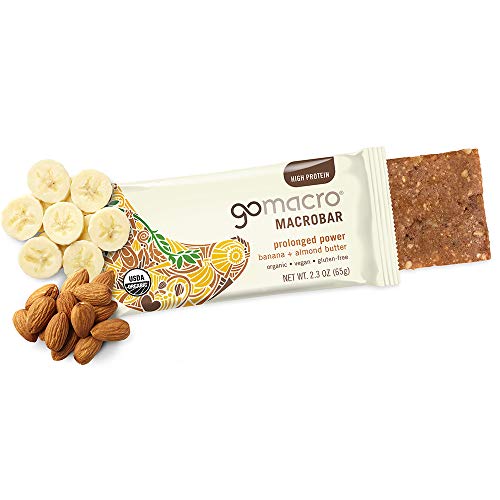 Gomacro Macrobar Organic Vegan Protein Bars - Banana + Almond Bu