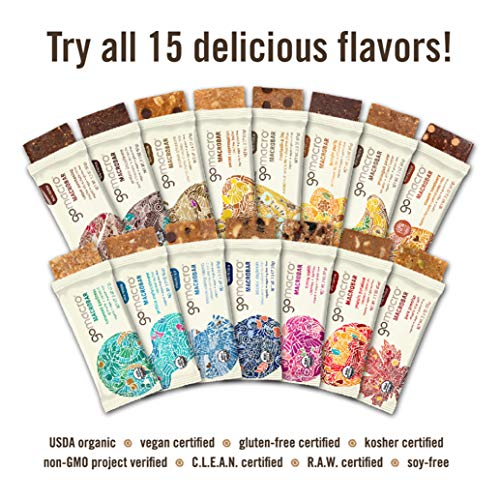 Gomacro Macrobar Organic Vegan Protein Bars - Blueberry + Cashew