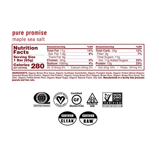 Gomacro Macrobar Organic Vegan Protein Bars - Maple Sea Salt 2.