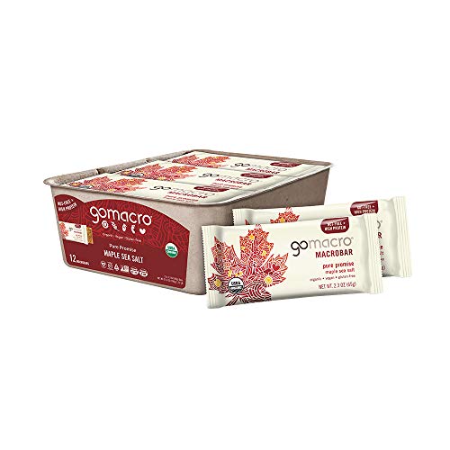 Gomacro Macrobar Organic Vegan Protein Bars - Maple Sea Salt 2.