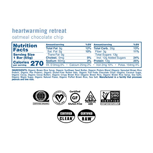 Gomacro Macrobar Organic Vegan Protein Bars - Oatmeal Chocolate