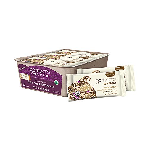 Gomacro Macrobar Organic Vegan Protein Bars - Peanut Butter Choc