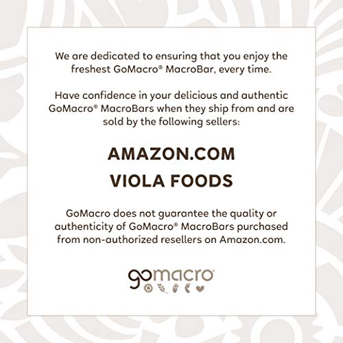 Gomacro Macrobar Organic Vegan Protein Bars Sunflower Butter + C