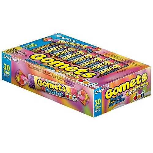 Gomets Assorted Fruit Flavoured Jelly Rolls Bala De Gomas 30 Rol