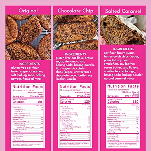 Gonanas Banana Bread Mix Variety Pack. Vegan, Gluten Free Health