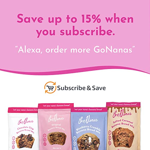 Gonanas Banana Bread Mix Variety Pack. Vegan, Gluten Free Health