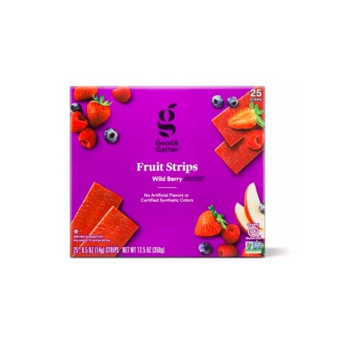 Fruit Strips Wild Berry Fruit Leathers Healthy Snack Made With R