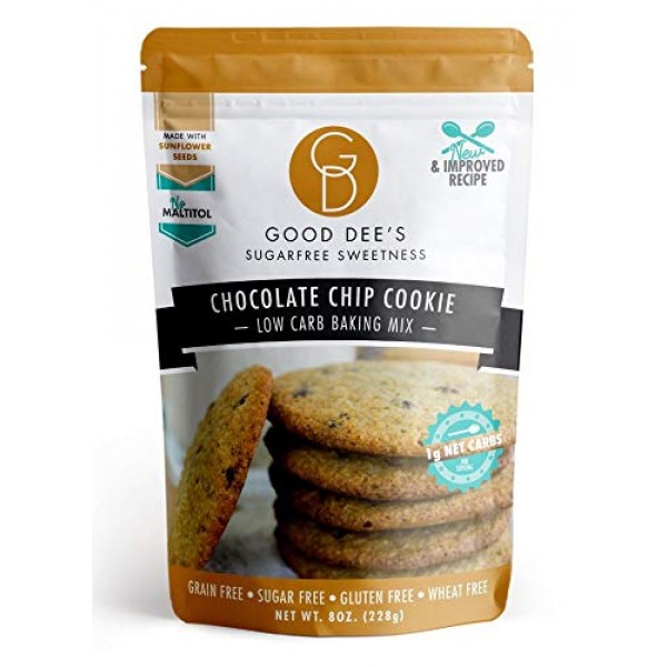 Good Dees Chocolate Chip Cookie Mix - Low Carb, Keto Friendly S