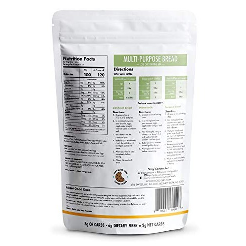 Good Dee’S Multi Purpose Bread Mix – Low Carb, Keto Friendly, Su