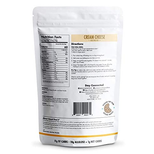 Good Dees Just Add Water Keto Frosting Cream Cheese - Low Carb,