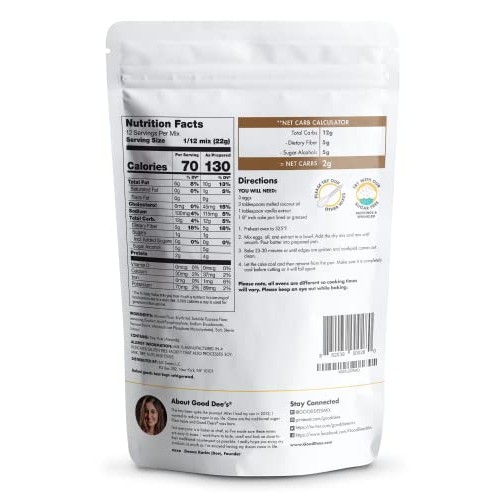 Good Dees Keto Yellow Snack Cake Mix, Gluten Free, No Added Sug...