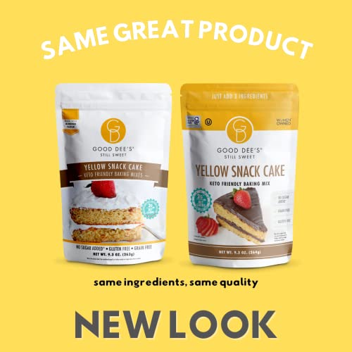 Good Dees Keto Yellow Snack Cake Mix, Gluten Free, No Added Sug...