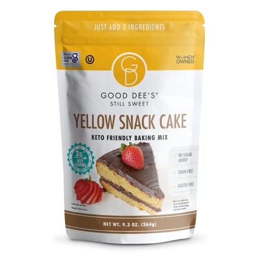 Good Dees Keto Yellow Snack Cake Mix, Gluten Free, No Added Sug...