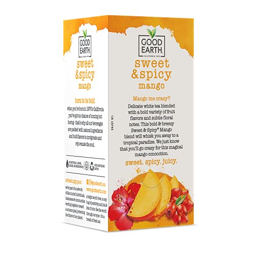 Good Earth Sweet &Amp; Spicy Herbal &Amp; Black Tea, 18 Tea Bags
