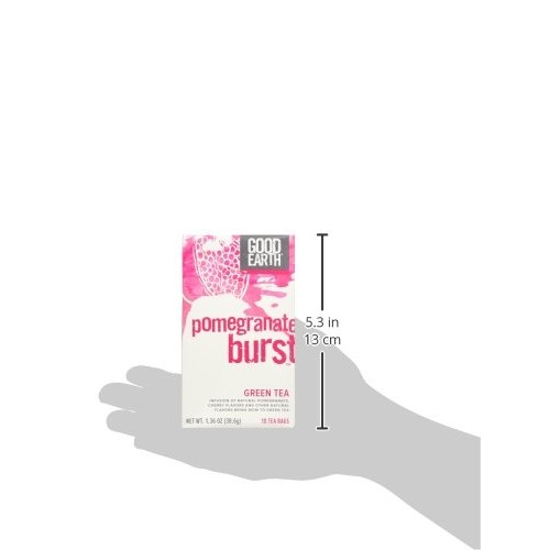Good Earth Pomegranate Burst Green Tea, 18 Tea Bags
