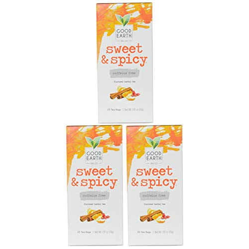 Good Earth Sweet And Spicy All-Natural Caffeine-Free Herbal Tea