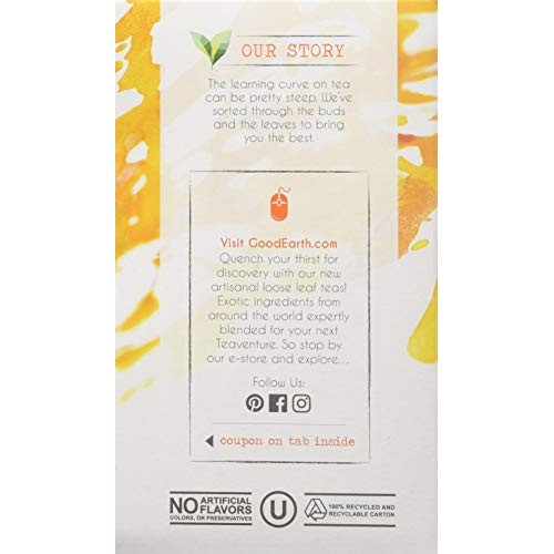 Good Earth Teas Organic Sweet And Spicy Herbal Caffeine Free Tea