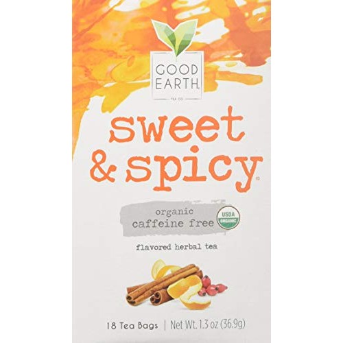 Good Earth Teas Organic Sweet And Spicy Herbal Caffeine Free Tea