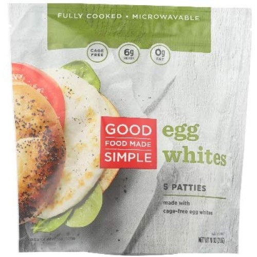 Good Food Made Simple Egg White Patties, 10 Ounce -- 10 Per Case.