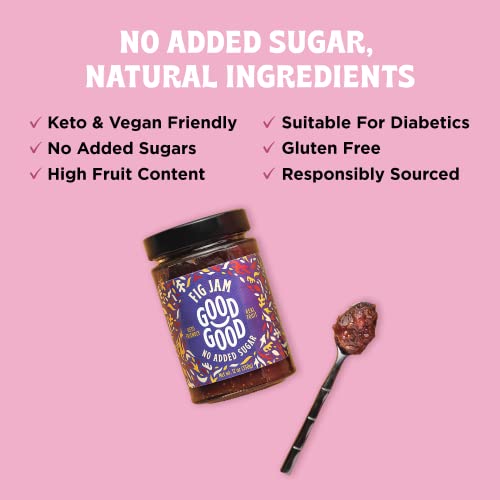 Good Good Sweet Fig Jam - Keto Friendly - Low Calorie Without Ad