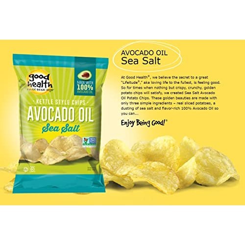 Good Health Kettle Style Potato Chips, Avocado Oil, Sea Salt, 1