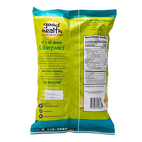 Good Health Kettle Style Avacodo Oil Potato Chips With Sea Salt,