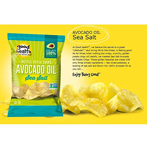 Good Health Kettle Style Avacodo Oil Potato Chips With Sea Salt,