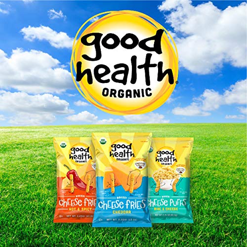 Good Health Organic Baked Puffs, Mac & Cheese – 2.25 oz. Bags 1...