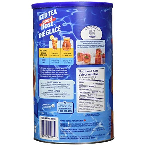 Good Host Iced Tea, Original, 2.35Kg/5.2Lbs. {Imported From Canada}