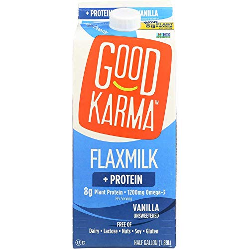 Good Karma Foods Protein Vanilla Unsweetened Flaxmilk, 64 Fluid