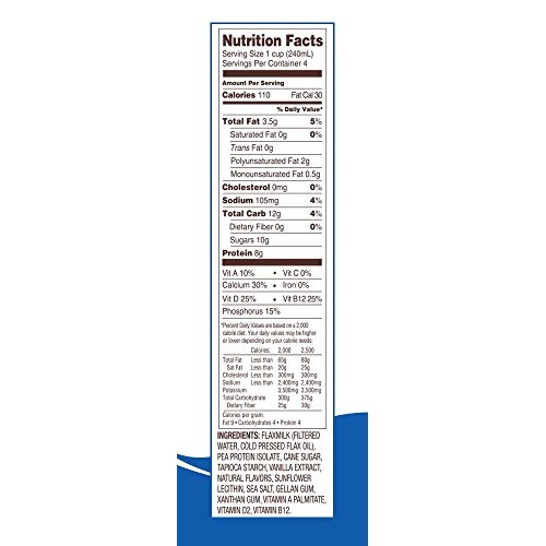 Good Karma Plant-Powered Flaxmilk, Vanilla Lightly Sweetened, 32