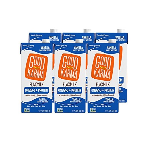 Good Karma Plant-Powered Flaxmilk, Vanilla Lightly Sweetened, 32