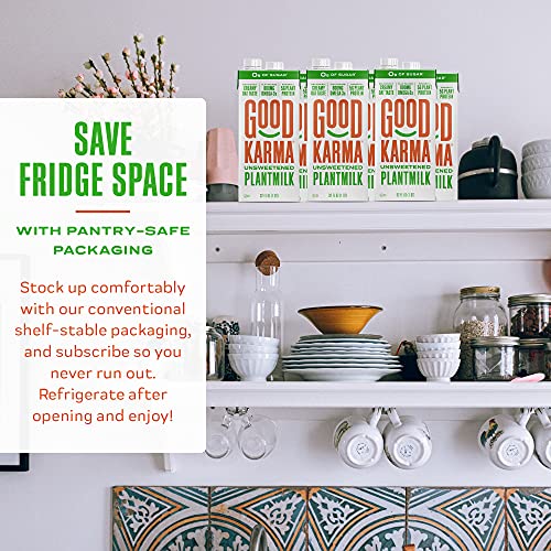 Good Karma Plantmilk, Unsweetened, Made With Oats, Flax &Amp; Peas,