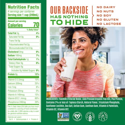 Good Karma Plant-Powered Flaxmilk, Unsweetened, 32 Oz. Carton P