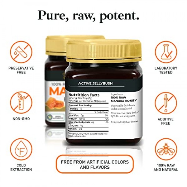Raw Manuka Honey Certified MGO 820+ NPA 20+ Highest Grade Medi...