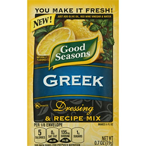 Good Seasons Greek Dressing &Amp; Recipe Mix Pack Of 4 .7 Oz Packets