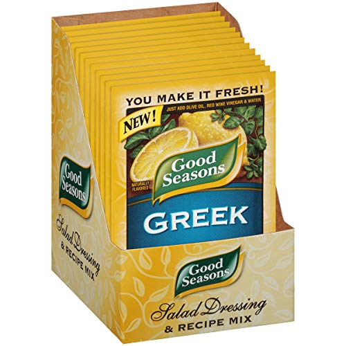 Good Seasons Greek Salad Dressing &Amp; Recipe Mix 0.7 Oz Envelopes