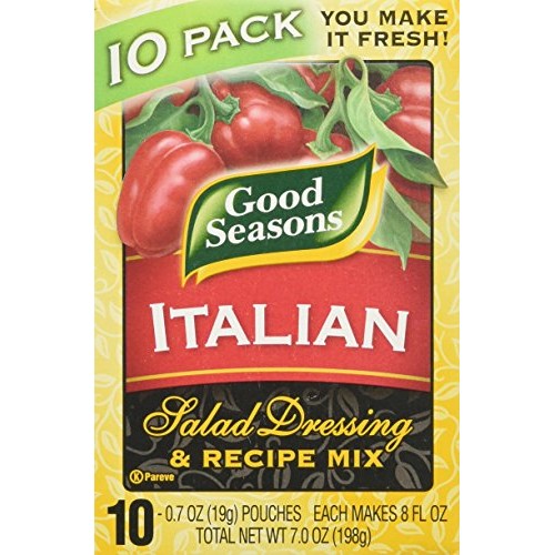 Good Seasons Italian Salad Dressing &Amp; Recipe Mix 0.7Oz, 10 Pouches