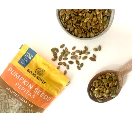 Good Sense Roasted and Salted Shelled Pumpkin Seeds, 72 Ounce P... Good Sense Roasted and Salted Shelled Pumpkin Seeds, 72 Ounce P...