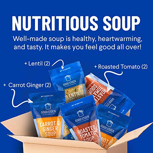 Good Stock Frozen Soup - Gourmet Soup Variety Pack For Healthy M