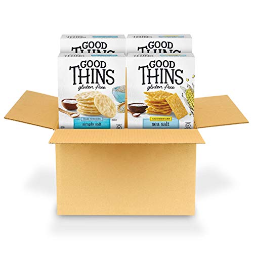 Good Thins Gluten Free Rice &Amp; Corn Crackers Variety Pack, 4 Boxes