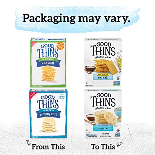 Good Thins Gluten Free Rice &Amp; Corn Crackers Variety Pack, 4 Boxes
