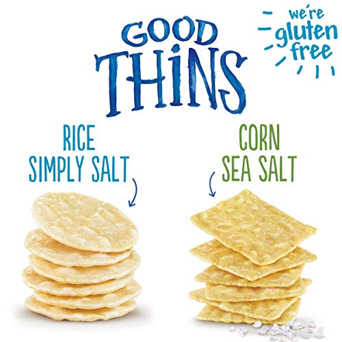 Good Thins Gluten Free Rice &Amp; Corn Crackers Variety Pack, 4 Boxes