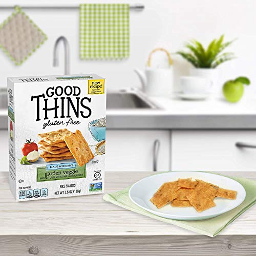 Good Thins Garden Veggie Rice Snacks Gluten Free Crackers, 6 - 3