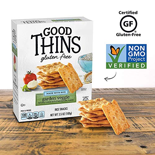 Good Thins Garden Veggie Rice Snacks Gluten Free Crackers, 6 - 3
