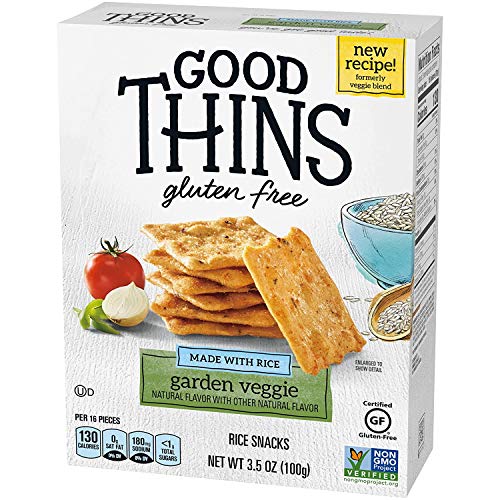 Good Thins Garden Veggie Rice Snacks Gluten Free Crackers, 6 - 3
